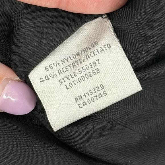 VTG Badgley‎ Mischka Sz 2 Fit & Flare Cocktail Dress Embellished Straps Textured - Picture 7 of 9